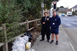 community clean up day RMBC lewis and greg bramley and ravenfield